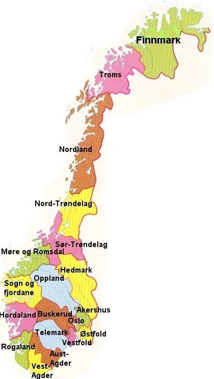 kart over landsdeler i norge 1 Dette Er Norge kart over landsdeler i norge